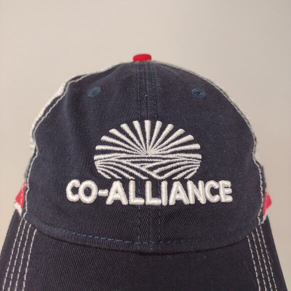 CountryMark Co-Alliance Mesh Back Snapback Hat Black White Embroidered Logo OSFA - Picture 3 of 12